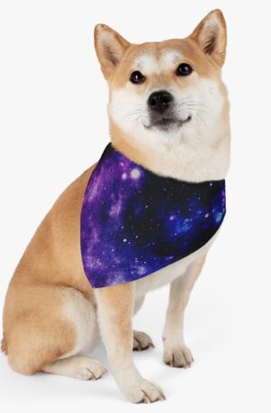 Space Nebula Pet Bandana Collar